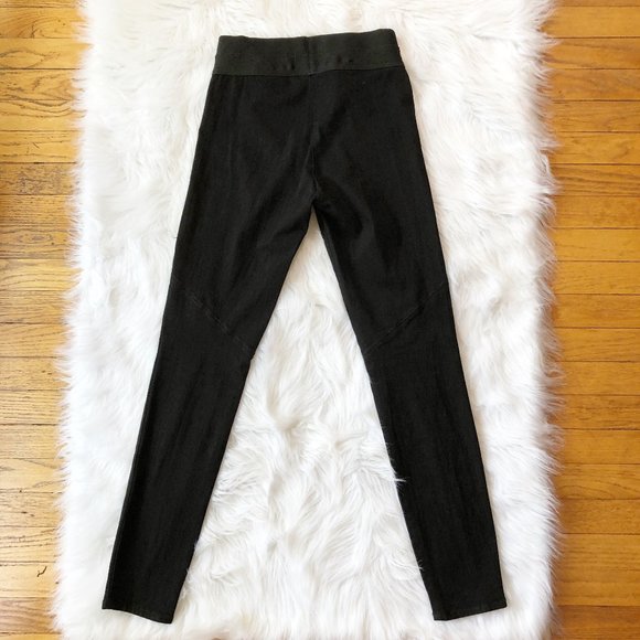 PAIGE Black Glam Rock Pull-On Leggings M - Picture 6 of 15